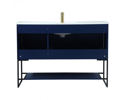 Elegant Bathroom Vanity - Blue (VF42548MBL)