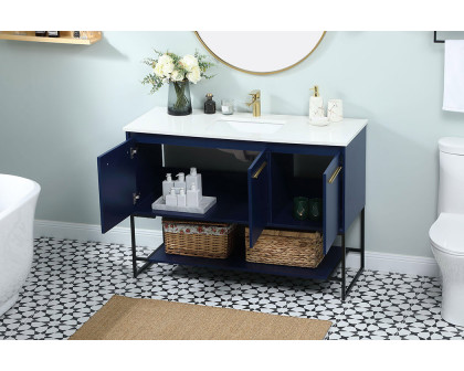 Elegant Bathroom Vanity - Blue (VF42548MBL)