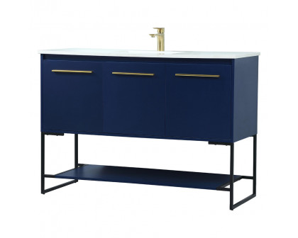 Elegant Bathroom Vanity - Blue (VF42548MBL)