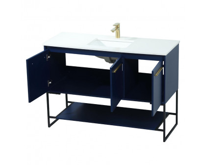 Elegant Bathroom Vanity - Blue (VF42548MBL)