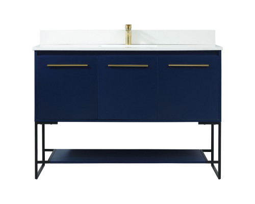 Elegant Bathroom Vanity - Blue (VF42548MBL-BS)