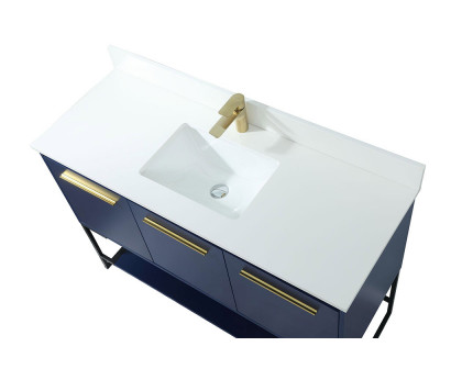 Elegant Bathroom Vanity - Blue (VF42548MBL-BS)