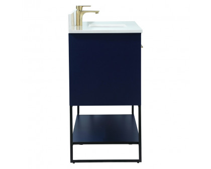 Elegant Bathroom Vanity - Blue (VF42548MBL-BS)