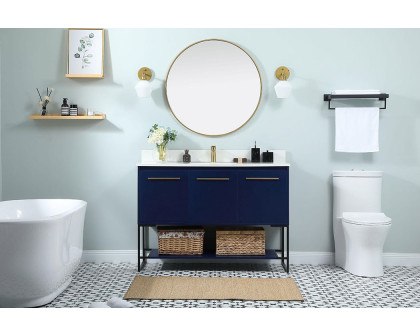 Elegant Bathroom Vanity - Blue (VF42548MBL-BS)