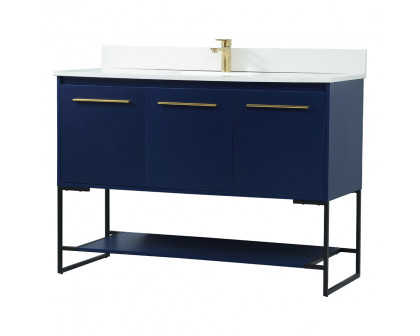 Elegant Bathroom Vanity - Blue (VF42548MBL-BS)