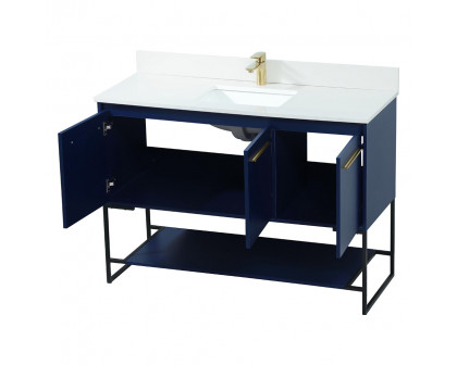 Elegant Bathroom Vanity - Blue (VF42548MBL-BS)