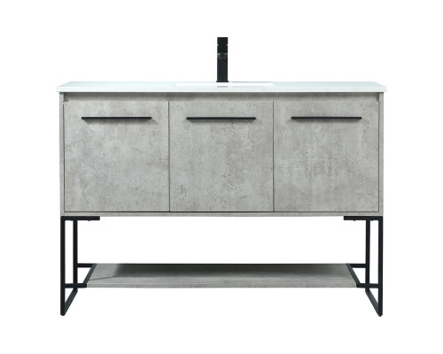 Elegant Bathroom Vanity - Concrete Gray (VF42548MCG)