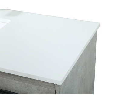 Elegant Bathroom Vanity - Concrete Gray (VF42548MCG)