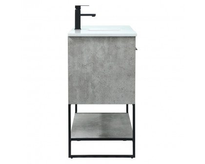 Elegant Bathroom Vanity - Concrete Gray (VF42548MCG)