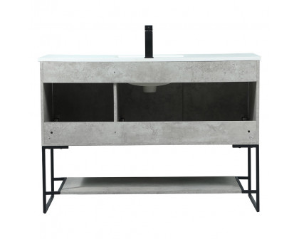 Elegant Bathroom Vanity - Concrete Gray (VF42548MCG)