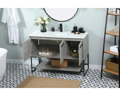 Elegant Bathroom Vanity - Concrete Gray (VF42548MCG)