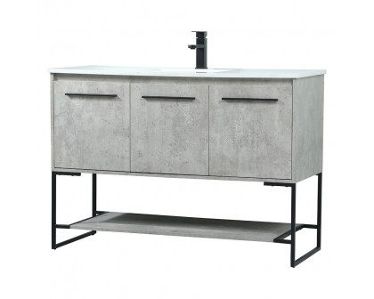 Elegant Bathroom Vanity - Concrete Gray (VF42548MCG)