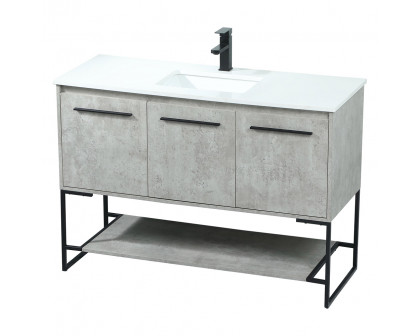 Elegant Bathroom Vanity - Concrete Gray (VF42548MCG)