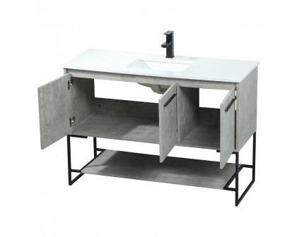 Elegant Bathroom Vanity - Concrete Gray (VF42548MCG)