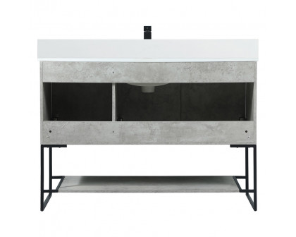 Elegant Bathroom Vanity - Concrete Gray (VF42548MCG-BS)