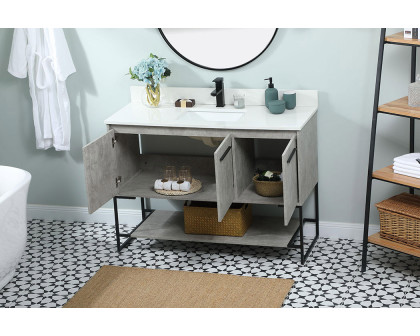 Elegant Bathroom Vanity - Concrete Gray (VF42548MCG-BS)