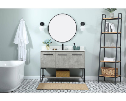 Elegant Bathroom Vanity - Concrete Gray (VF42548MCG-BS)