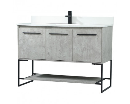 Elegant Bathroom Vanity - Concrete Gray (VF42548MCG-BS)