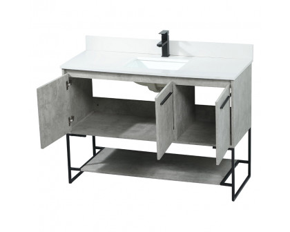 Elegant Bathroom Vanity - Concrete Gray (VF42548MCG-BS)