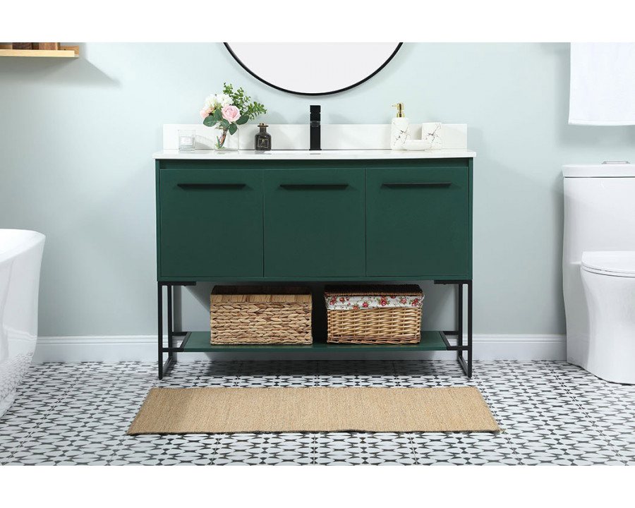 Elegant Bathroom Vanity - Green (VF42548MGN-BS)