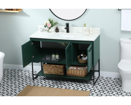 Elegant Bathroom Vanity - Green (VF42548MGN-BS)