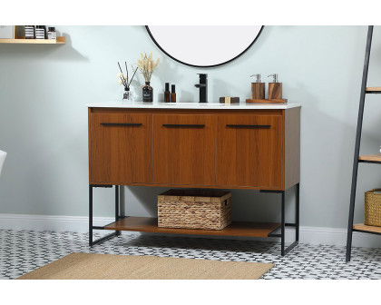 Elegant Bathroom Vanity - Teak (VF42548MTK)