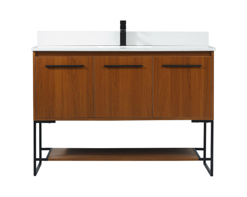 Elegant Bathroom Vanity - Teak (VF42548MTK-BS)