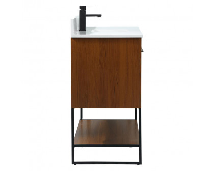 Elegant Bathroom Vanity - Teak (VF42548MTK-BS)