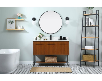 Elegant Bathroom Vanity - Teak (VF42548MTK-BS)