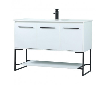 Elegant Bathroom Vanity - White (VF42548MWH)