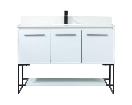 Elegant Bathroom Vanity - White (VF42548MWH-BS)