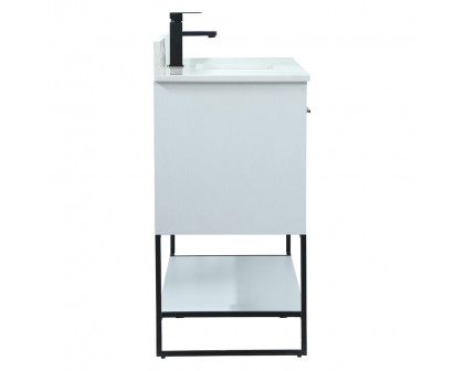 Elegant Bathroom Vanity - White (VF42548MWH-BS)