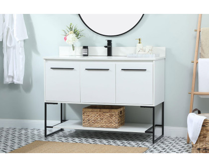 Elegant Bathroom Vanity - White (VF42548MWH-BS)