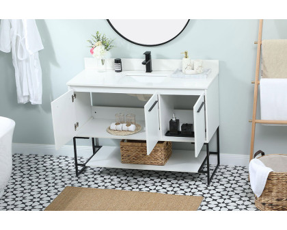 Elegant Bathroom Vanity - White (VF42548MWH-BS)