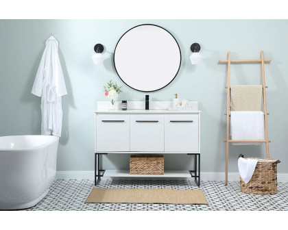 Elegant Bathroom Vanity - White (VF42548MWH-BS)