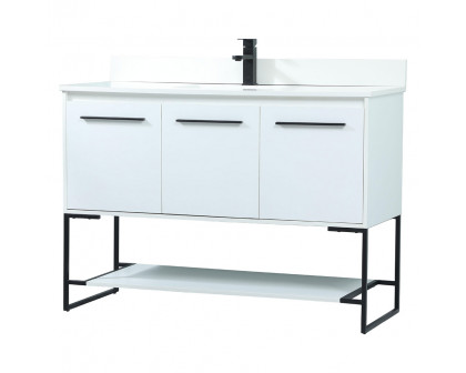 Elegant Bathroom Vanity - White (VF42548MWH-BS)