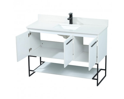 Elegant Bathroom Vanity - White (VF42548MWH-BS)