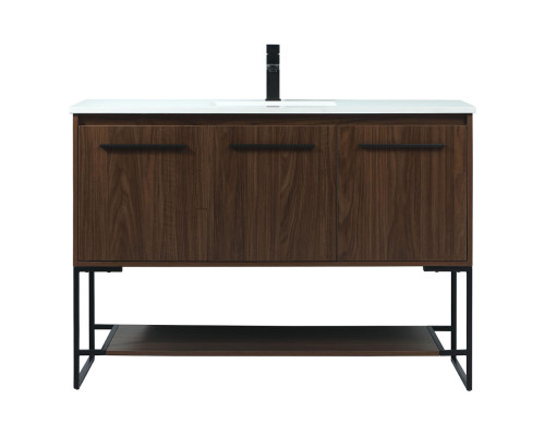 Elegant Bathroom Vanity - Walnut (VF42548MWT)