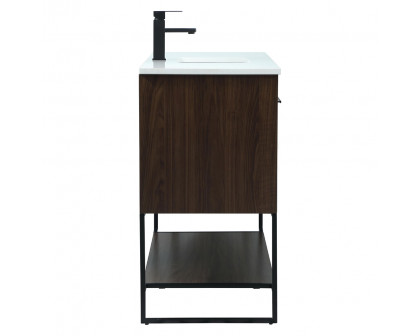 Elegant Bathroom Vanity - Walnut (VF42548MWT)