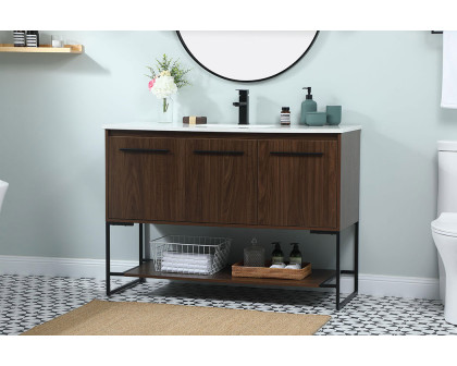 Elegant Bathroom Vanity - Walnut (VF42548MWT)