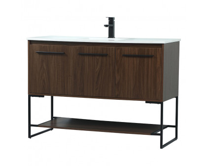 Elegant Bathroom Vanity - Walnut (VF42548MWT)