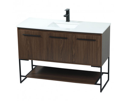 Elegant Bathroom Vanity - Walnut (VF42548MWT)