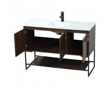 Elegant Bathroom Vanity - Walnut (VF42548MWT)