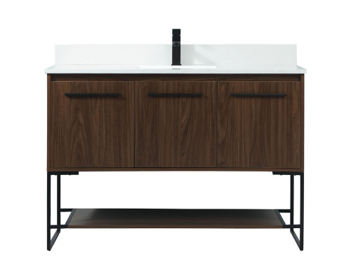 Elegant Bathroom Vanity - Walnut (VF42548MWT-BS)