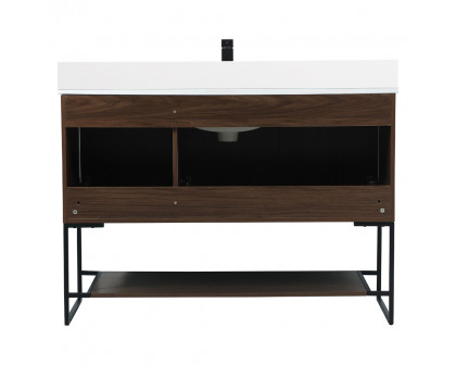 Elegant Bathroom Vanity - Walnut (VF42548MWT-BS)