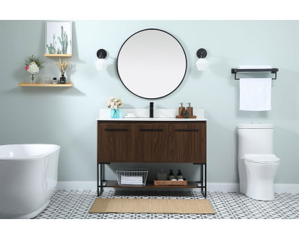 Elegant Bathroom Vanity - Walnut (VF42548MWT-BS)