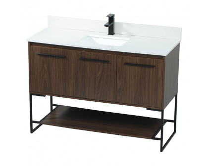 Elegant Bathroom Vanity - Walnut (VF42548MWT-BS)