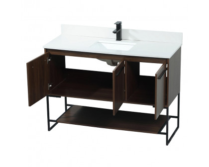 Elegant Bathroom Vanity - Walnut (VF42548MWT-BS)