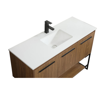 Elegant Bathroom Vanity - Walnut Brown (VF42548WB)