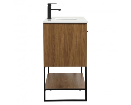 Elegant Bathroom Vanity - Walnut Brown (VF42548WB)